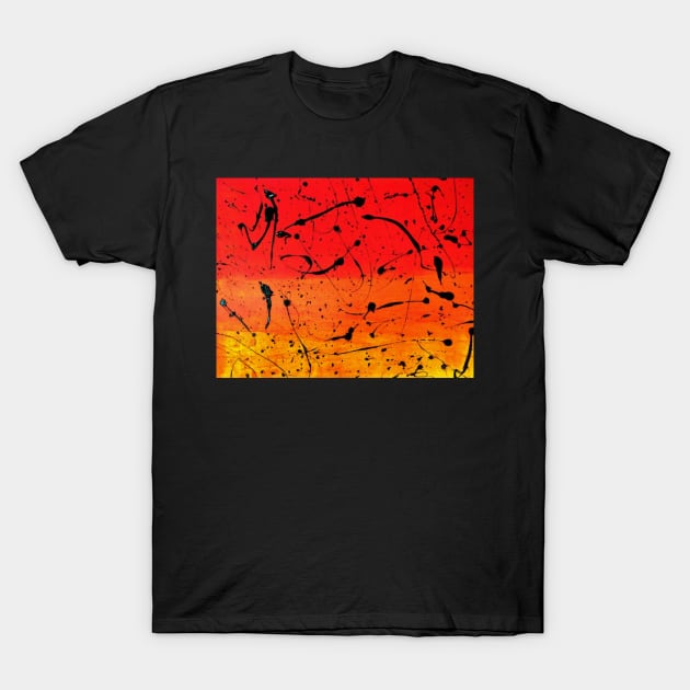 Chaos in the flames T-Shirt by Wangullay